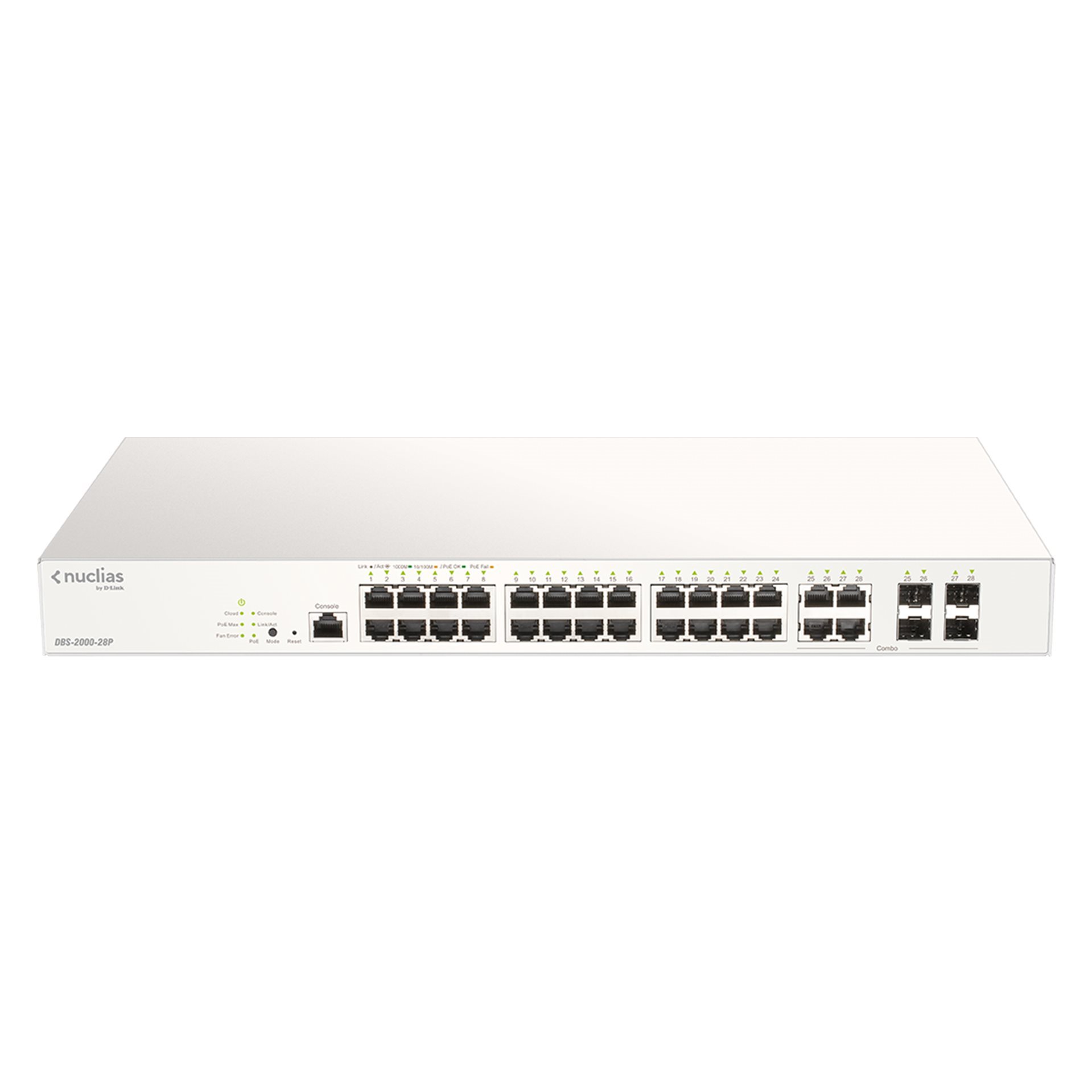   Switch ethernet   Nuclias Switch 24 Giga PoE at 193W + 4 Combo SFP DBS-2000-28P