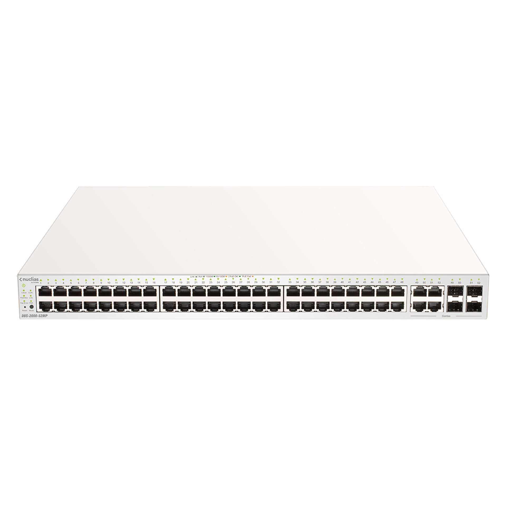   Switch ethernet   Nuclias Switch 48 Giga PoE at 370W + 4 Combo SFP DBS-2000-52MP