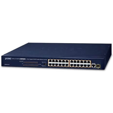 Switch 19 24 ports 100Mbits PoE +1 port Giga/SFP FGSW-2511P