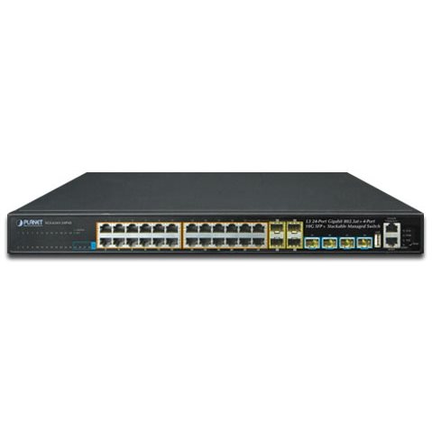Switch 19 24 Giga PoE at + 4 SFP+ L3 stackable SGS-6341-24P4X