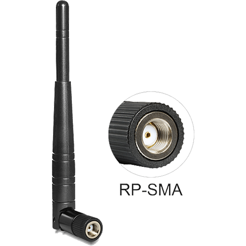 Antenne omni. 2.4/5Ghz 3dBi RP-SMA 360 88461