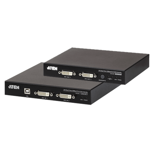   KVM extender   KVM extender USB dual DVI USB2.0 150m max HDBaseT2 CE624-AT-G