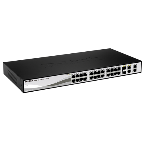   Switch ethernet   Switch SMART 24 10/100 PoE at 193W + 2 SFP & 2 GE DES-1210-28P